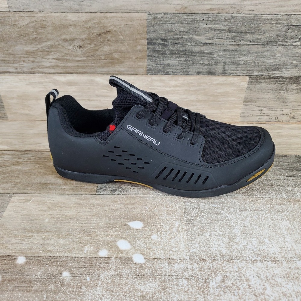 Garneau DeVille Men's Cycling Urban Shoes Sz 9 Black Noir Mountain Sneakers